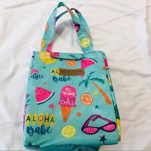 Lunch bag insulated FLAMINGO & WATERMELON …